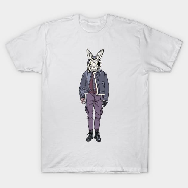 Streetwear Rabbit T-Shirt by laura_guerin